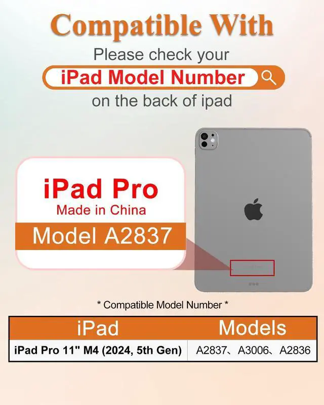 Alt view image 2 of 5 - Wazzasoft for iPad Pro 11 inch Case 2024 M4 with Keyboard - Pencil Holder Folio Tablet Cover Women Girls Cute Marble Aesthetic Unique Design for Apple Pro 11 A2925 A2926 A3007