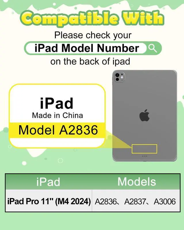 Alt view image 2 of 5 - Wazzasoft for iPad Pro 11 Inch Case 2024 - Cute Girls Boys Kawaii Cover Girly 3D Cartoon Women Kitten with Rotating Handle Stand & Strap Soft Silicone Funda for iPad Pro 11 M4 Case