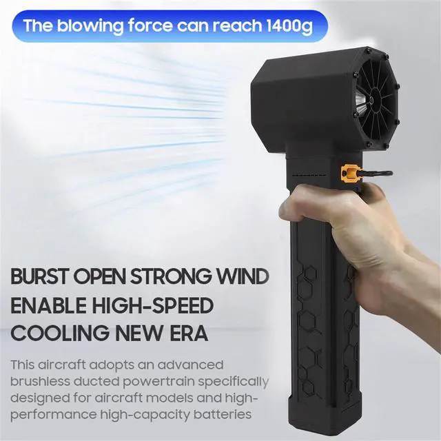 Alt view image 4 of 5 - Xiuganpo Air Duster, 1000000 RPM Electric Air Duster, with 64mm Brushless Motor, Portable Mini Hand Powerful Jet Blower, Mini Jet Blower Car Turbo for PC Cleaning, Keyboard, Car Washing