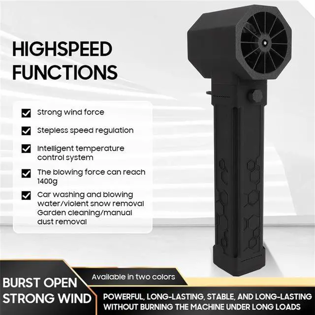 Alt view image 2 of 5 - Xiuganpo Air Duster, 1000000 RPM Electric Air Duster, with 64mm Brushless Motor, Portable Mini Hand Powerful Jet Blower, Mini Jet Blower Car Turbo for PC Cleaning, Keyboard, Car Washing