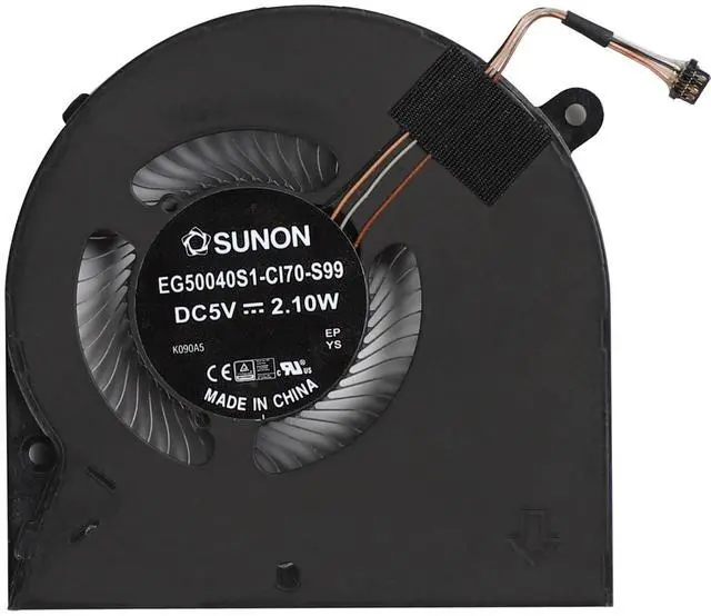 Alt view image 4 of 5 - Replacement New CPU+GPU Cooling Fan for Razer Blade Stealth 13 Ultrabook RZ09-0281 RZ09-02812E71-R3U1 RZ09-0310 RZ09-03102 GTX1650TI Series Laptop EG50040S1-C180-S99 EG50040S1-C170-S99 Fan DC5V 2.10W