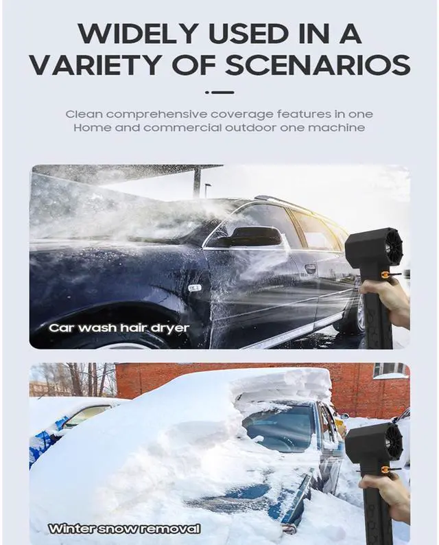 Alt view image 5 of 5 - Xiuganpo Air Duster, 1000000 RPM Electric Air Duster, with 64mm Brushless Motor, Portable Mini Hand Powerful Jet Blower, Mini Jet Blower Car Turbo for PC Cleaning, Keyboard, Car Washing