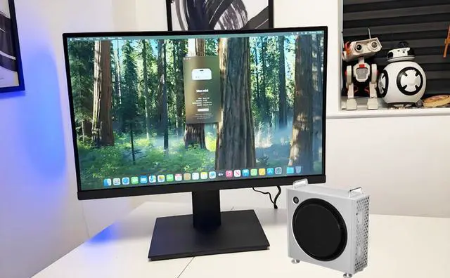 Alt view image 2 of 5 - CNC Aluminium Case Enclosure Protective Bracket Stand Holder Mount Replacement for Mac mini M4/M4 Pro 2024 (Silver)