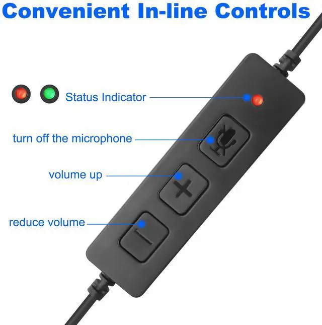 Alt view image 4 of 5 - XMSJSIY USB to QD Headset Adapter Compatible with QD (Quick Disconnect) to USB Type A Plug Adapter Cord with in-line Volume & Mic Mute Control Connects Headset to PC, Laptop- 1.5M/4.9FT