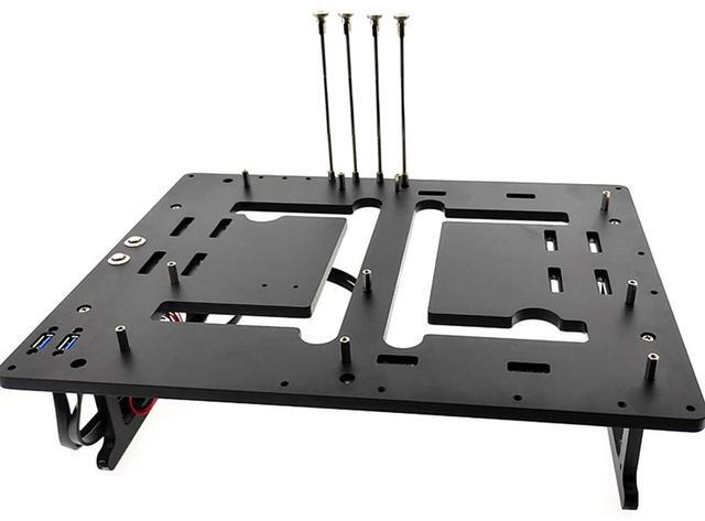 Main image of Open Air Frame Computer Case PC Test Bench Aluminum Computer Cases Shell, Support Installation of Water Cooling Devices Compatible with ITX/MATX/ATX Motherboards(ATX Motherboard)