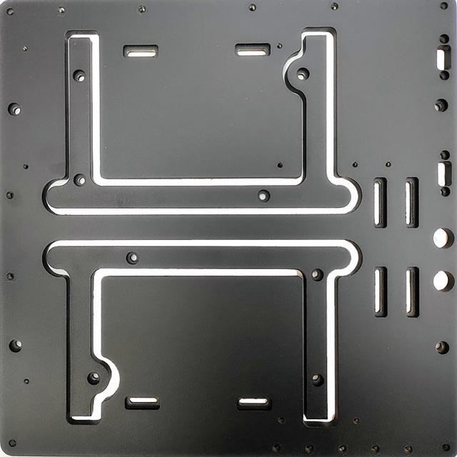 Alt view image 2 of 5 - Open Air Frame Computer Case PC Test Bench Aluminum Computer Cases Shell, Support Installation of Water Cooling Devices Compatible with ITX/MATX/ATX Motherboards(ATX Motherboard)