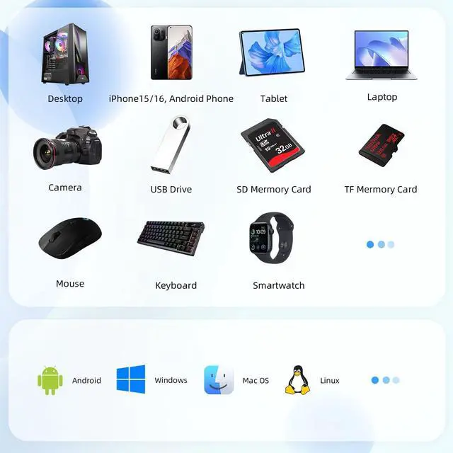 Alt view image 4 of 5 - YOTUO Portable Docking Station External Hard Drive 500GB Storage Hub, Multiport USB-C Huc + HDD 7-in-1, USB 3.0, SD/TF Card, HDD for Windows, Mac, Android, TV, Phone, Laptop, Desktop, PC