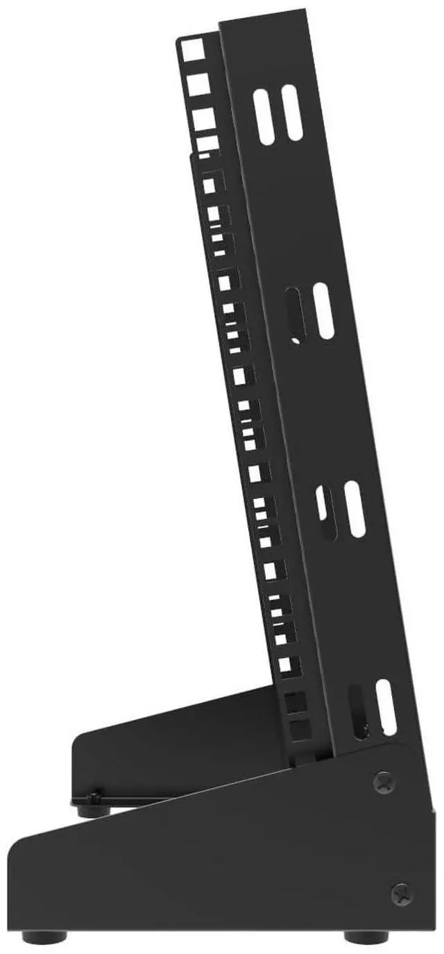 Alt view image 3 of 5 - QiaoYoubang 8U Small Desktop Network Rack, 10 inch Mini Open Frame Desktop Cabinet for 10 inch Network, Servers, Audio, Video and Studio Equipment Free Standing Home Office Rack (8U)