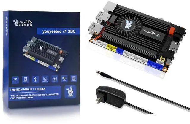 Main image of youyeetoo X1 - N5105 x86 Windows Linux Single Board Computer - Mini PC - Dual 4K Media Server- Dual M.2 Slots Support 2280 NVMe mSATA SSD/WiFi 6 Moudle - PCIE 3.0,NFC (X1(4GB RAM, no eMMC))