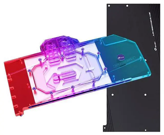 Alt view image 4 of 5 - Copper GPU Water Cooling Block GPU Waterblock Graphics Card Water Cooling Block for PowerColor Red Devil RX 7900 XTX 24GB