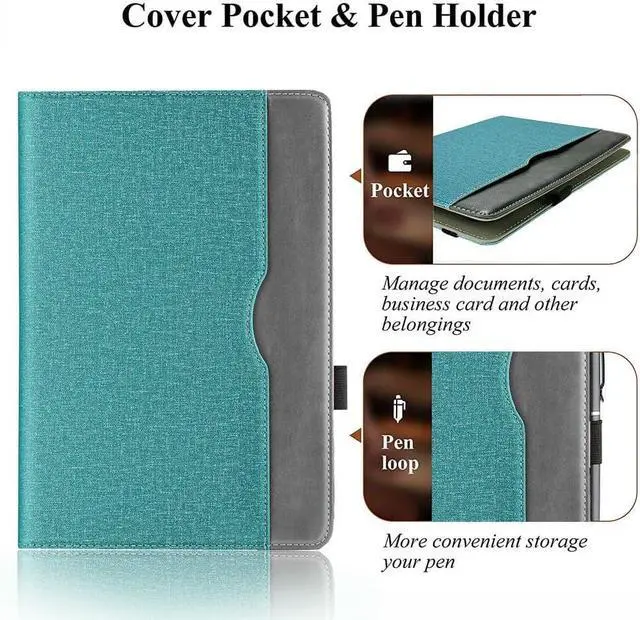 Alt view image 2 of 5 - Ytaland Universal Case for TECLAST T60Plus / T60 12 inch, Compatible with DOOGEE T20 Ultra / T40 PRO / T30 Max 12 inch Tablet, Multi-View PU Leather case for 12-12.5 inch Tablet (Blue)