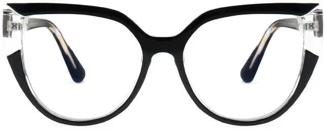 Main image of Zeelool Stylish Oversized Cat Eye Blue Light Blocking Glasses for Women Joyce ZJGT550502-03 Black