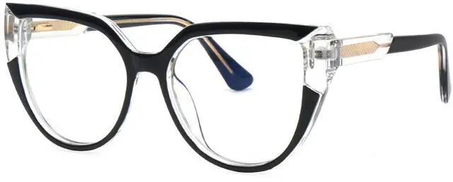 Alt view image 5 of 5 - Zeelool Stylish Oversized Cat Eye Blue Light Blocking Glasses for Women Joyce ZJGT550502-03 Black