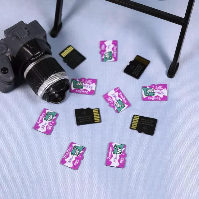 Alt view image 5 of 5 - ZenRex 32GB Pack of 1, 6 Count Micro SDHC High Speed 4K UHD Full HD Video Recording C10 U1 A1 Memory Card for Camera Tablet Smartphone with Adapter