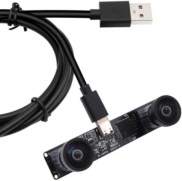 Main image of SVPRO Dual Lens USB Camera Module 1080P 60fps UVC Industrial Camera Board Synchronization Record in Color with Dual M12 Lens,Distortion-Free Wide Angle USB Board Camera for 3D,VR,Biometric Detection