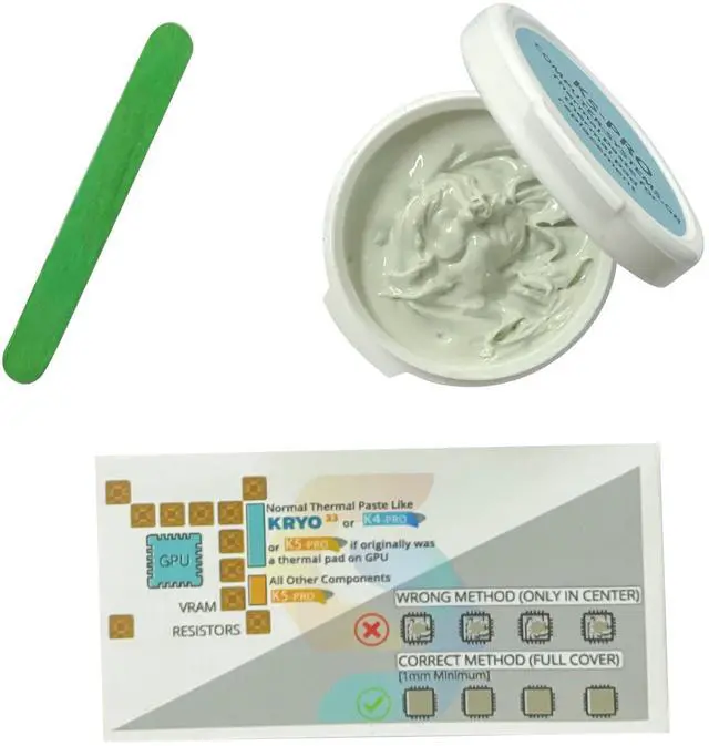 Alt view image 4 of 5 - Liquid Metal by CSGR 1g & K5 PRO 20g Thermal Set - High Performance Cooling