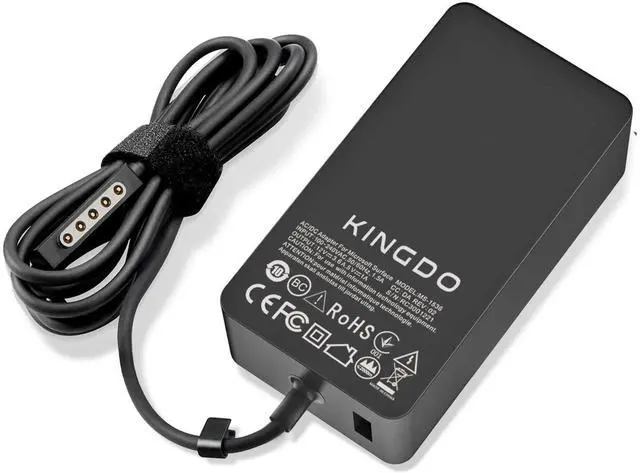 Alt view image 4 of 5 - Surface Pro 2 Charger Surface Pro 1 Charger,48W 12V 3.6A Surface Power Supply Adapter for Microsoft Surface Pro 2 Surface Pro 1 Surface RT with 6Ft Power Cord and Carrying Pouch by KINGDO
