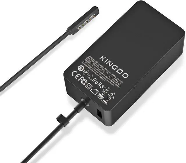 Alt view image 3 of 5 - Surface Pro 2 Charger Surface Pro 1 Charger,48W 12V 3.6A Surface Power Supply Adapter for Microsoft Surface Pro 2 Surface Pro 1 Surface RT with 6Ft Power Cord and Carrying Pouch by KINGDO