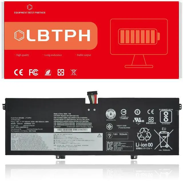 Main image of LBTECH L17C4PH1 L17M4PH1 L17M4PH2 L17M4PH3 Compatible Laptop Battery Replacement for Yoga 7 Pro Pro-13IKB C930 C930-13IKB C930-13IKB 81C4 Series 7.68V 60Wh