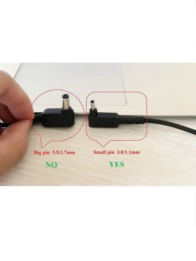 Alt view image 5 of 5 - ACER 19V 2.37A 45W 3.0/1.1mm Slim Pin AC Adapter for ACER Aspire One Cloudbook AO1-131 AO1-131 AO1-431 Chromebook 11 C730 Chromebook R 11 C738T Chromebook 13 C810