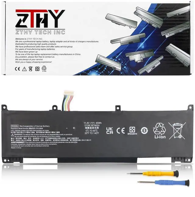 Main image of RH03XL M02027-005 Laptop Battery 45Wh Replacement for HP ProBook 430 440 445 450 455 630 650 G8 G9 G10 G11 / EliteBook 630 640 645 655 G10 G11 / Zhan 66 Pro A 14 G4 G5 Series M01524-1D1 M01524-541