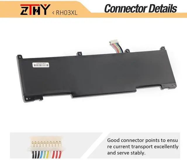 Alt view image 4 of 5 - RH03XL M02027-005 Laptop Battery 45Wh Replacement for HP ProBook 430 440 445 450 455 630 650 G8 G9 G10 G11 / EliteBook 630 640 645 655 G10 G11 / Zhan 66 Pro A 14 G4 G5 Series M01524-1D1 M01524-541