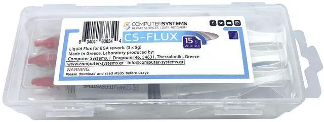 Alt view image 4 of 5 - CS-FLUX reballing Low viscosity Halogen-free liquid flux for BGA component rework reflow 15g . Ideal for VGA GPU repairs