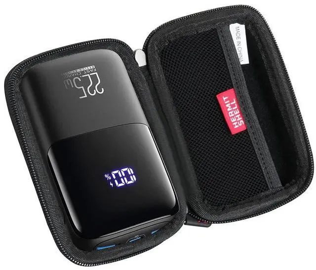 Main image of Hermitshell Travel Case for INIU Portable Charger 22.5W PD3.0 QC4.0 Fast Charging USB C LED Display 10000mAh Power Bank