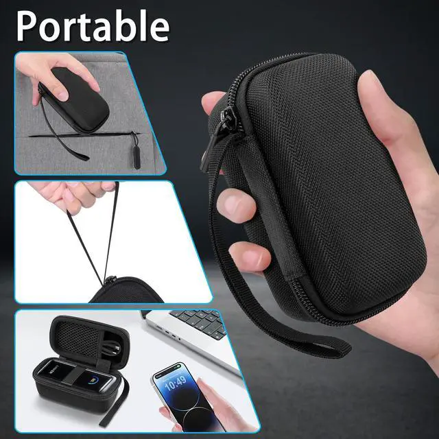 Alt view image 4 of 5 - co2CREA Case for Anker Prime 9600mAh Battery Pack 65W Power Bank, Hard Travel Case Replacement (Case Only)