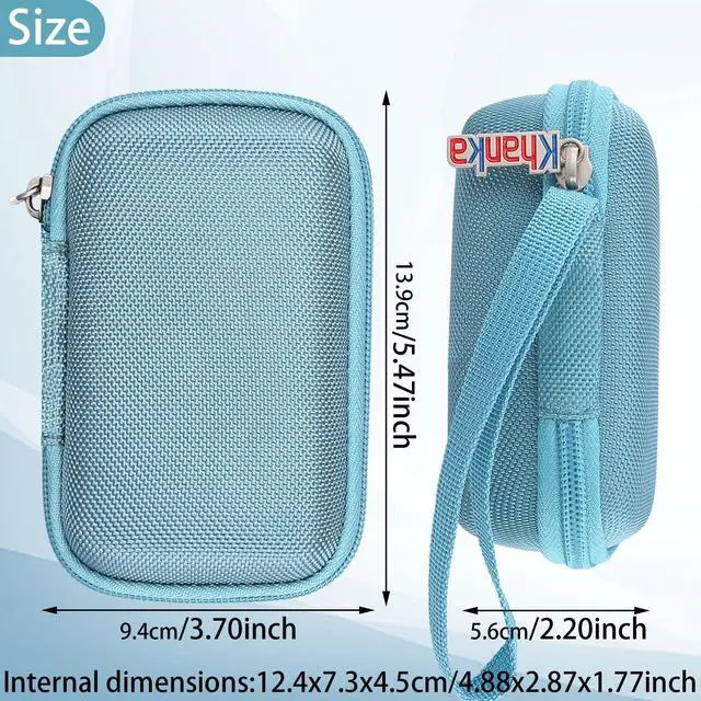 Alt view image 3 of 5 - khanka Hard Case Replacement for Anker 3-in-1 Power Bank USB C Charger Block,10,000mAh 10k Portable Charger,Case only. (Blue)