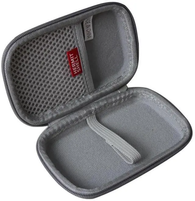 Alt view image 3 of 5 - Hermitshell Hard Travel Case for Anker Power Bank, 10,000mAh Portable Charger with Built-in USB-C Cable and Lanyard (Gray)