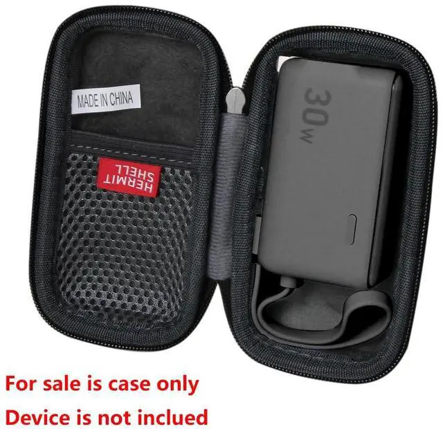 Alt view image 2 of 5 - Hermitshell Hard Travel Case for Anker Power Bank USB C Charger Block, 3-in-1 5,000mAh Portable Charger (Purple)