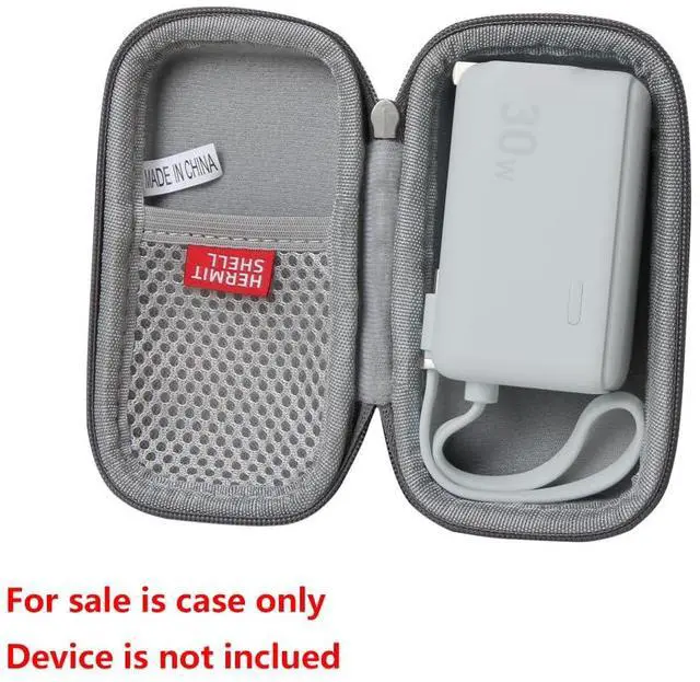 Alt view image 2 of 5 - Hermitshell Hard Travel Case for Anker Block, 3-in-1 5,000mAh (Gray)