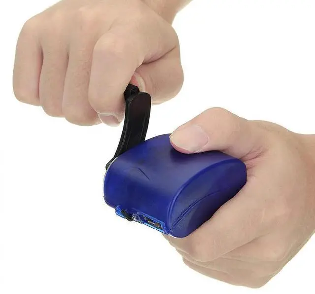 Alt view image 3 of 5 - Hand Crank Generator 5V Portable Hand Crank Charger for Cell Phone, Emergency Charger USB Charger Hand Crank Charger Generator for Outdoor Mobile Phone Computer Charging
