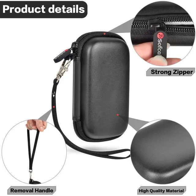 Alt view image 3 of 5 - Case Compatible with SanDisk Extreme Pro/SanDisk Portable SSD 1TB 2TB 4TB 500GB External Solid State DriveTravel Holder Protective Cover Storage Bag - Black (Box Only)