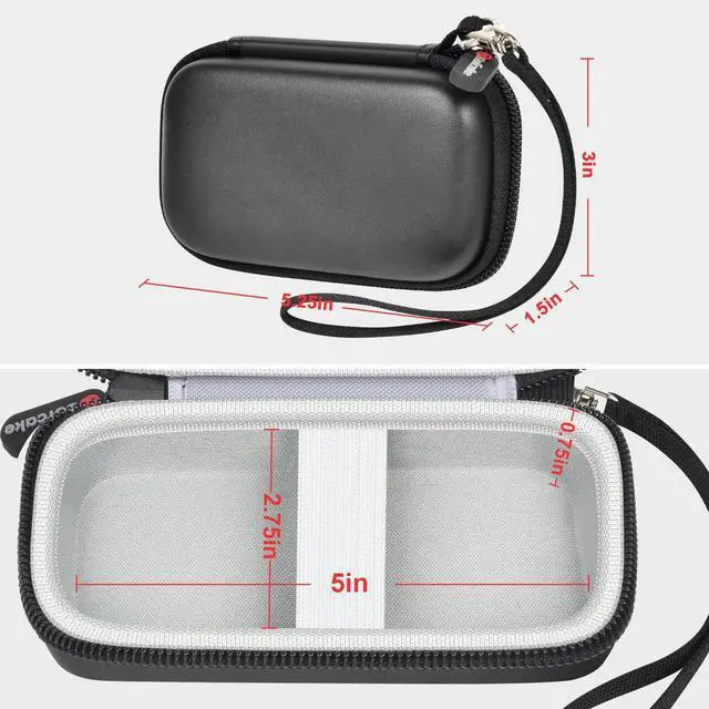 Alt view image 4 of 5 - Case Compatible with SanDisk Extreme Pro/SanDisk Portable SSD 1TB 2TB 4TB 500GB External Solid State DriveTravel Holder Protective Cover Storage Bag - Black (Box Only)