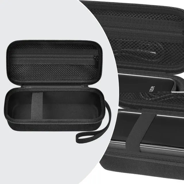 Alt view image 3 of 5 - Travel Case Compatible with Anker Prime Power Bank, 27,650mAh 3-Port 250W Portable Charger Protective Storage Bag for USB Cable & Accessories (Box Only) (Black+Black Zipper)