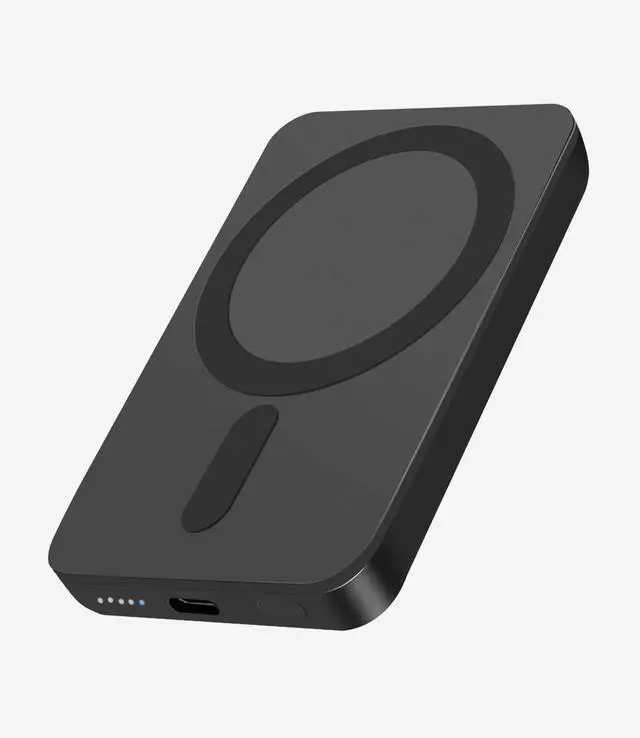 Main image of Miady Mini MagSafe-Compatible Portable Charger, 5000mAh 5W Compact Magnetic Power Bank for iPhone 16/15/14/13/12, 12W USB-C Charging Battery Pack