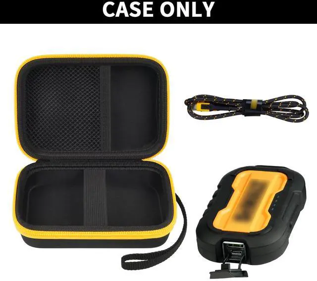 Alt view image 2 of 5 - Case Compatible with DeWALT Powerbank 10000MAH/for Magnetic Power Bank 5,000mAh, Battery Charger Storage Holder Organizer, Power Bank Carrying Bag Cover with Mesh Bag Fits for USB Cable ( Box Only)
