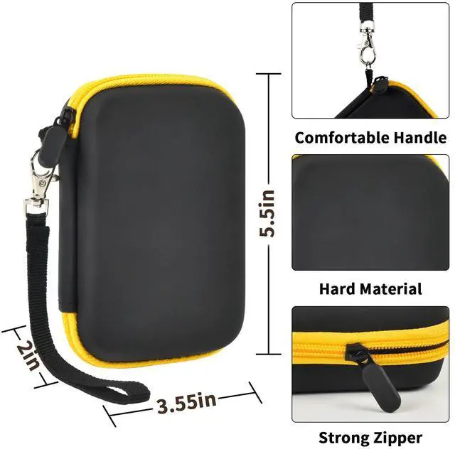Alt view image 4 of 5 - Case Compatible with DeWALT Powerbank 10000MAH/for Magnetic Power Bank 5,000mAh, Battery Charger Storage Holder Organizer, Power Bank Carrying Bag Cover with Mesh Bag Fits for USB Cable ( Box Only)