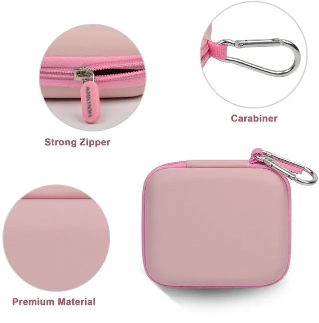 Alt view image 2 of 5 - Case Compatiable with Clutch - Pro Portable Charger for iPhone Power Bank Travel Holder Storage for Battery Pack, USB Charging Cable and More Accessories(Box Only) Pink