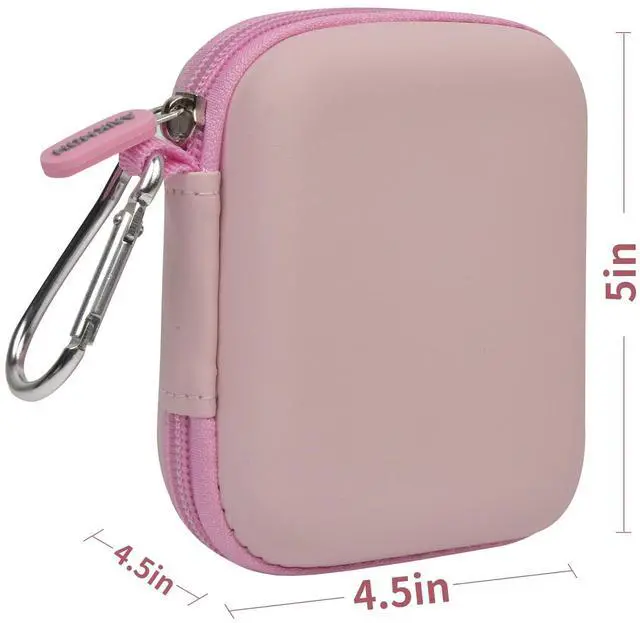 Alt view image 5 of 5 - Case Compatiable with Clutch - Pro Portable Charger for iPhone Power Bank Travel Holder Storage for Battery Pack, USB Charging Cable and More Accessories(Box Only) Pink