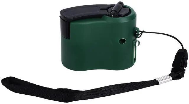 Main image of USB Hand Crank Portable Cell Phone Charger with LED Light - 5V Output for Hiking, Camping, Emergency