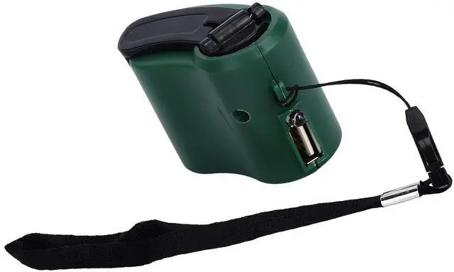 Alt view image 5 of 5 - USB Hand Crank Portable Cell Phone Charger with LED Light - 5V Output for Hiking, Camping, Emergency
