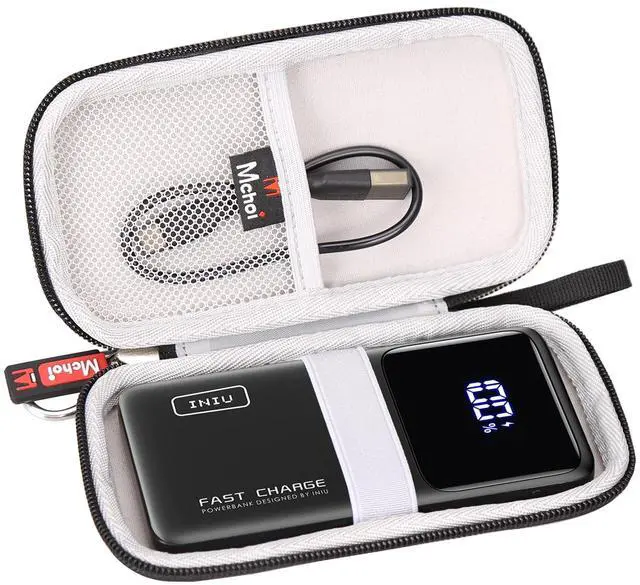 Alt view image 2 of 5 - Mchoi Hard Case Suitable for INIU Portable Charger 22.5W PD3.0 QC4.0 Fast Charging, Waterproof Shockproof Portable Phone Charger Protective Case, Case Only, Black
