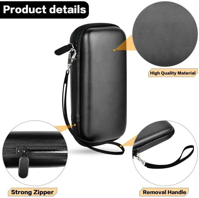 Alt view image 3 of 5 - Case Compatible with Anker Portable Charger, 313 Power Bank (for PowerCore Slim 10K) / 523 Power Bank (Slim 10K PD) 10000mAh Battery Pack. 10K Battery Pack Storage Holder Bag (Box Only)- Black