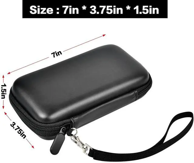 Alt view image 5 of 5 - Case Compatible with Anker Portable Charger, 313 Power Bank (for PowerCore Slim 10K) / 523 Power Bank (Slim 10K PD) 10000mAh Battery Pack. 10K Battery Pack Storage Holder Bag (Box Only)- Black