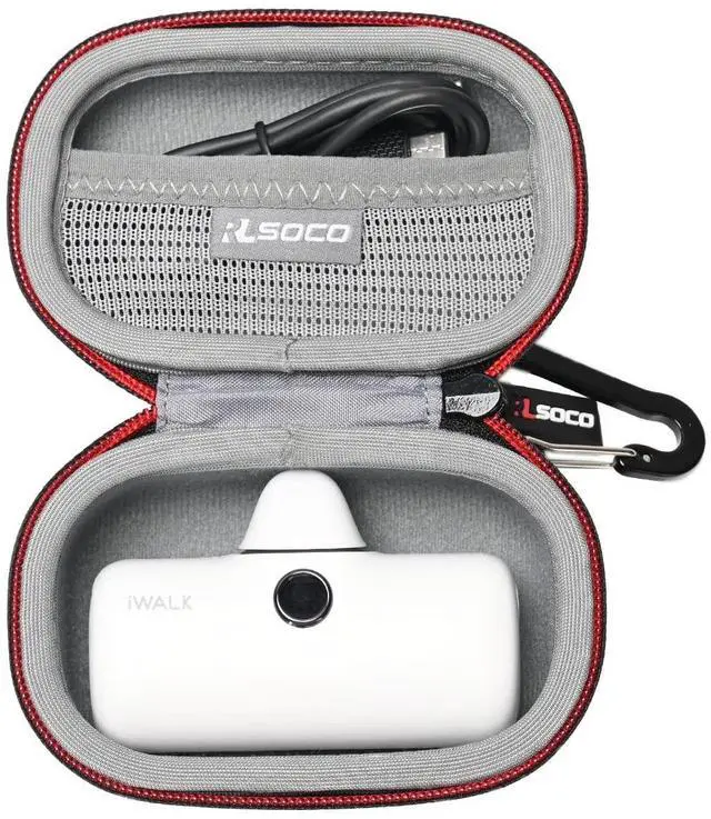 Main image of RLSOCO Hard Case for iWALK Small USB-C Portable Charger 4500mAh/4800mAh Wireless Power Bank - Silver (Case Only)