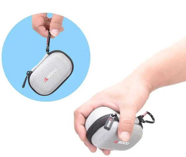 Alt view image 4 of 5 - RLSOCO Hard Case for iWALK Small USB-C Portable Charger 4500mAh/4800mAh Wireless Power Bank - Silver (Case Only)