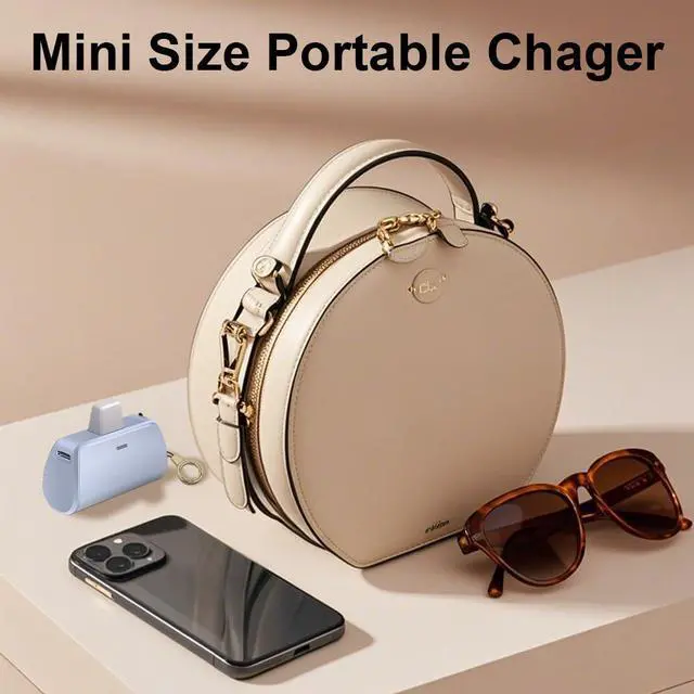 Alt view image 4 of 5 - WAVYPO Keychain Portable Charger 2500mAh, Cell Phone Portable Power Bank Pack Mini Power Emergency Pod Fast Charging Compatible for iPhone 14/14 Pro Max/13/13 Pro Max/12/12 Pro Max/11/XR/X/8 (Blue)